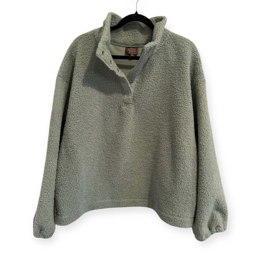 Berkley Jensen Faux Sherpa Pullover Shacket Women’s XL
